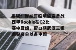 乐竟娱乐入口 -包含重磅！摩纳哥临场应变备战西甲Rookie在G2比赛中晋级，窗口期武汉三镇调整名单以备中超的词条
